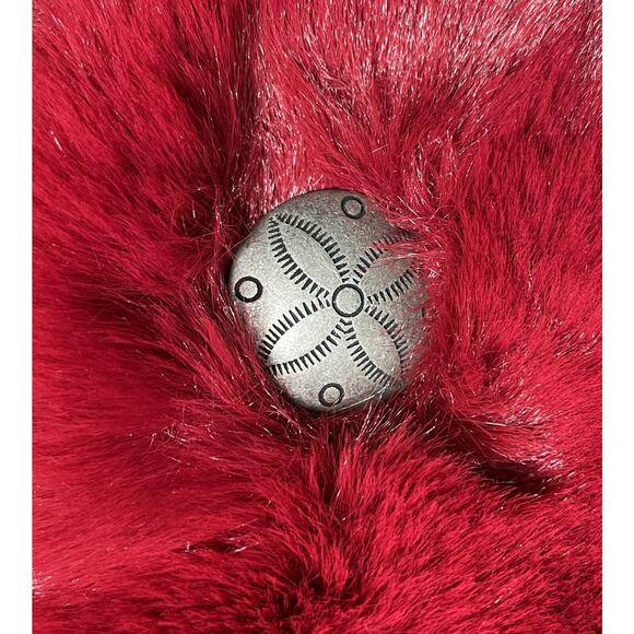 Double D Ranch Montana Chill Red Faux Fur Jacket XL NWT Banjo Burgundy Concho - Picture 10 of 14